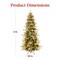 Best Choice Products Pre-Lit Artificial Flocked Slim Aspen Noble Fir Christmas Tree w/ Branch Tips, LED Lights